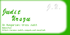 judit urszu business card